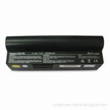 Laptop Battery with 8800mAh Capacity for Asus EEE PC A22-700